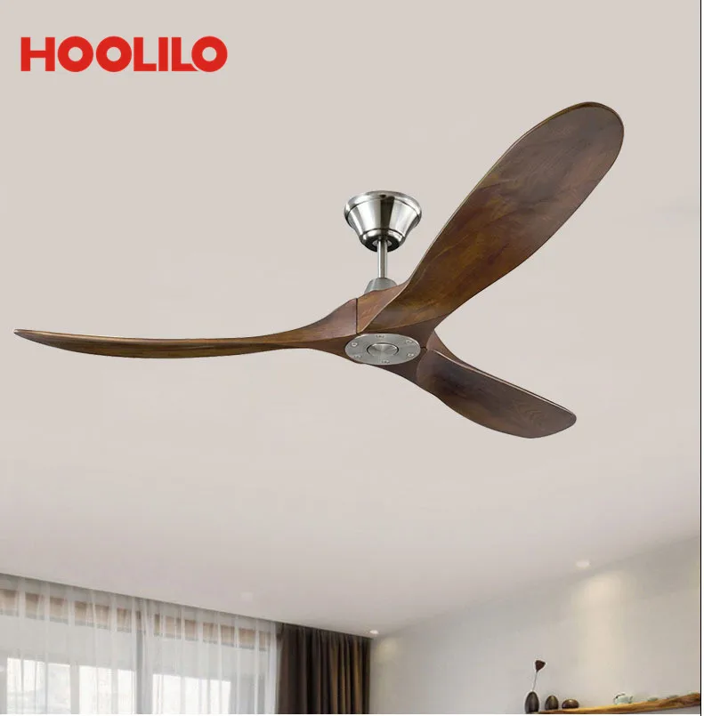 

52 Inches 3 Soild Wood DC Motor Low Floor Small Ceiling Fan Remote Control Ventilador De Techo Art Deco Lighting Free Shipping