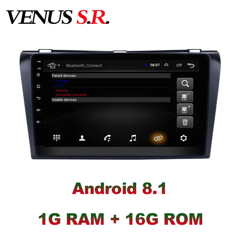 VenusSR Android 8 1 2.5D автомобильный dvd для Mazda 3 Радио 2004 2013 Мультимедиа GPS Стерео gps