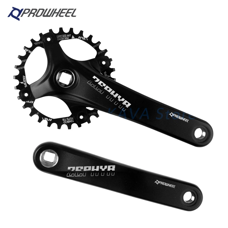

Prowheel Bicycle Crank Sprocket 104BCD MTB Bike Crankset Square Hole 170/175mm 34T/36T/38T/40T/42T SRAM Narrow Wide Sprockets