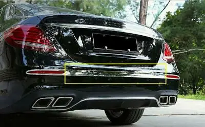 

Chrome Rear Bumper Cover Trim 1pcs for Benz E-Class W213 Sedan Sport 2016-2018