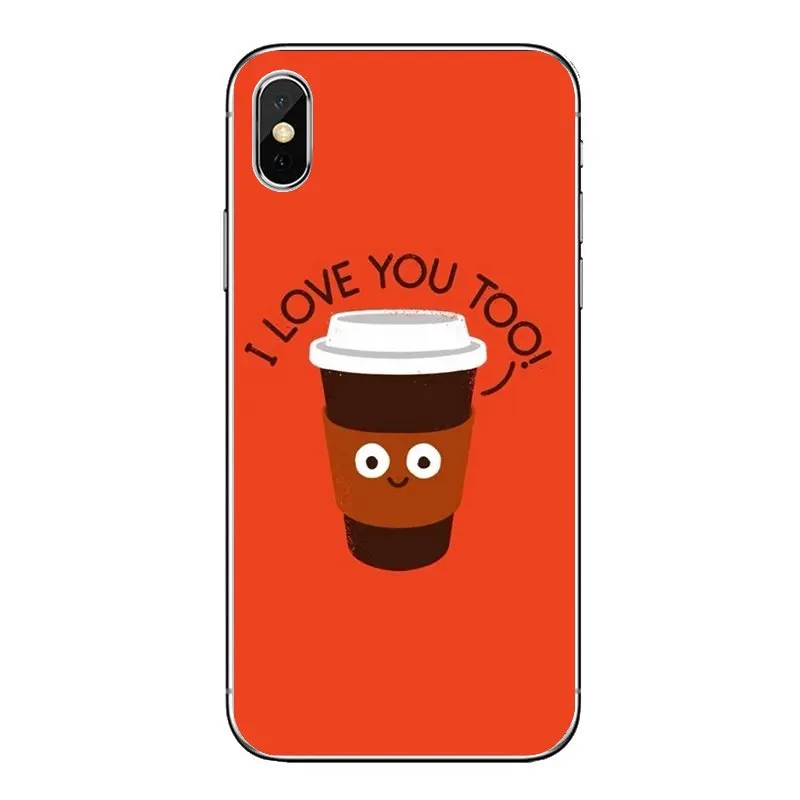 Розовые Обои кофейного цвета для iPod Touch iPhone 4 4S 5 5S 5C SE 6 6S 7 8 X XR XS Plus MAX прозрачные