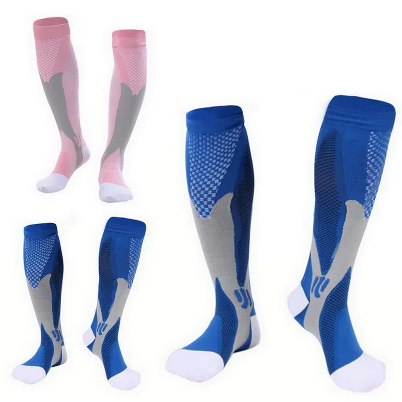 E384380A SFIT Компрессионные гольфы для бега Chaussette Футбол Баскетбол Велоспорт Homme носки для спорта на открытом воздухе мужские велосипедные носки - Цвет: E384380A