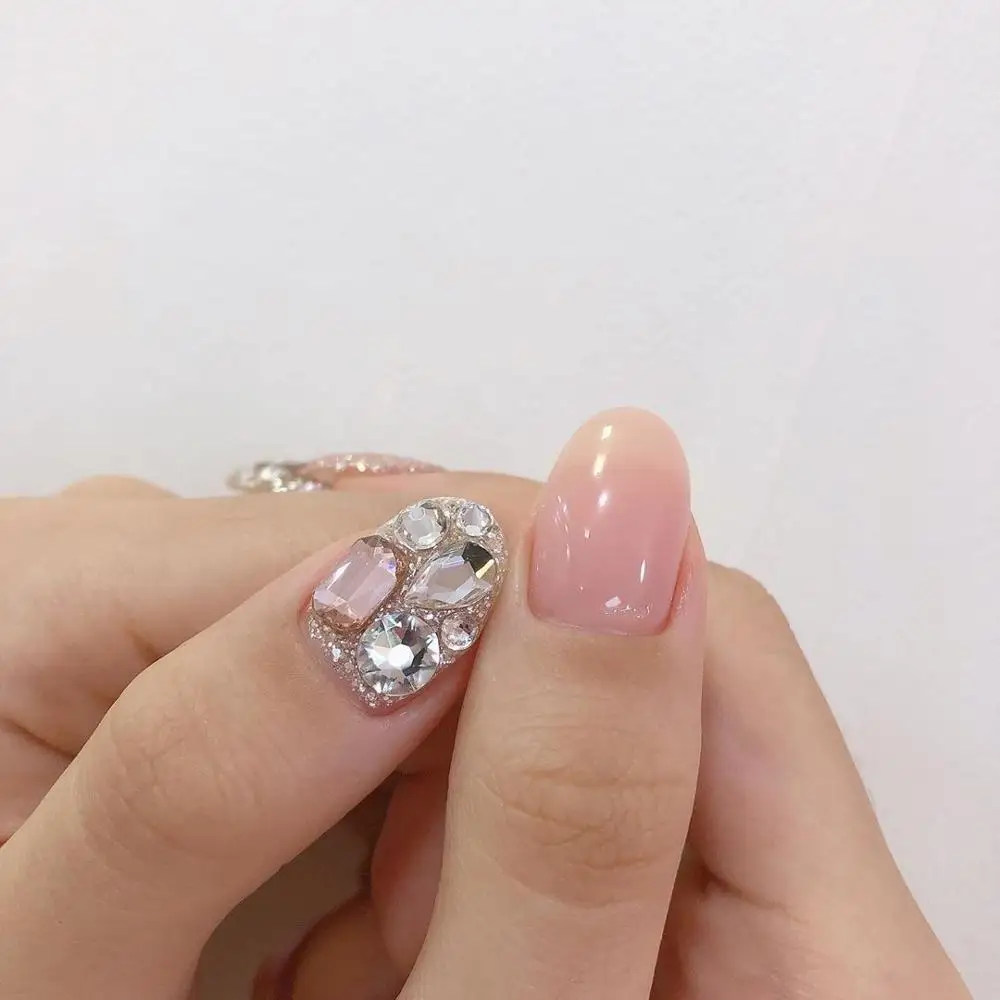 Стразы с блестками для рукоделия наклейка плоской задней стороной камни стразы