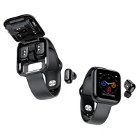 x5 smart watch tws bluetooth headset 2 in 1 hifi music watchheart rate blood pressure monitoring waterproof sports watch