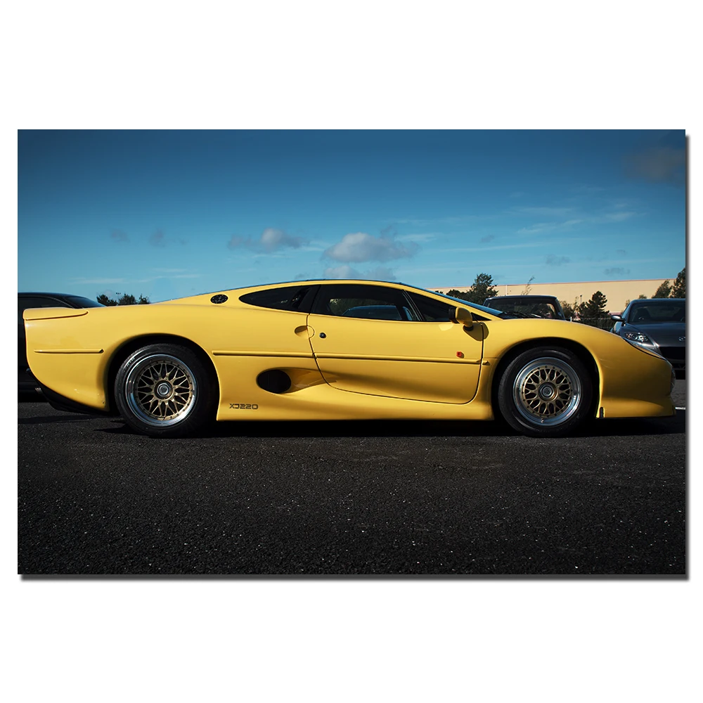 Автомобильный постер Jaguar XJ220 настенное искусство рисунок на холсте автомобиля