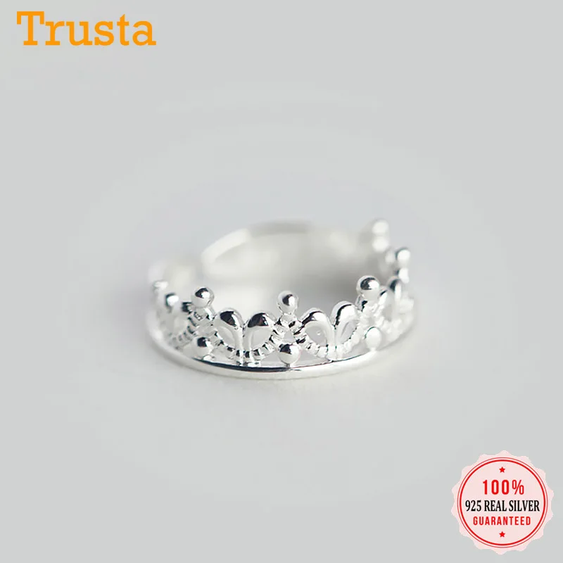 Женское коктейльное кольцо Trusta ювелирное изделие из 100% стерлингового серебра 925