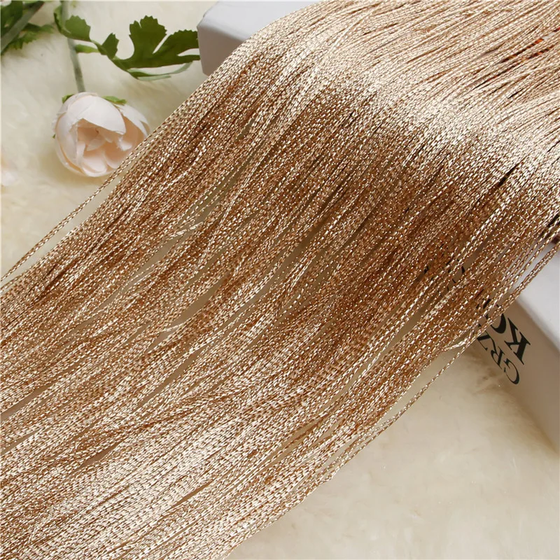 Topfinel Solid Color String Curtain Valance Tassel Line Curtains for Living Room Window Door Divider Drape Decor 300X260cm | Дом и сад