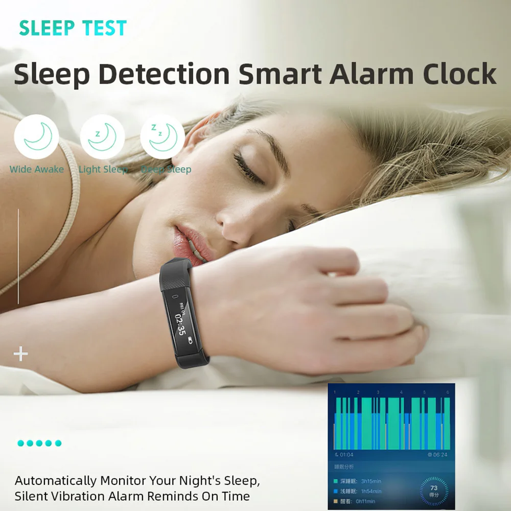 Bluetooth для мужчин смарт браслет женщин интеллигентая (ый) часы количество шагов