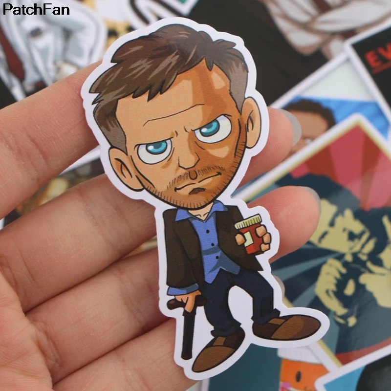 

12set Patchfan 17pcs Pvc Waterproof Stickers For scrapbooking Luggage Skateboard Phone Moto Bicycle Wall Guitar A2626