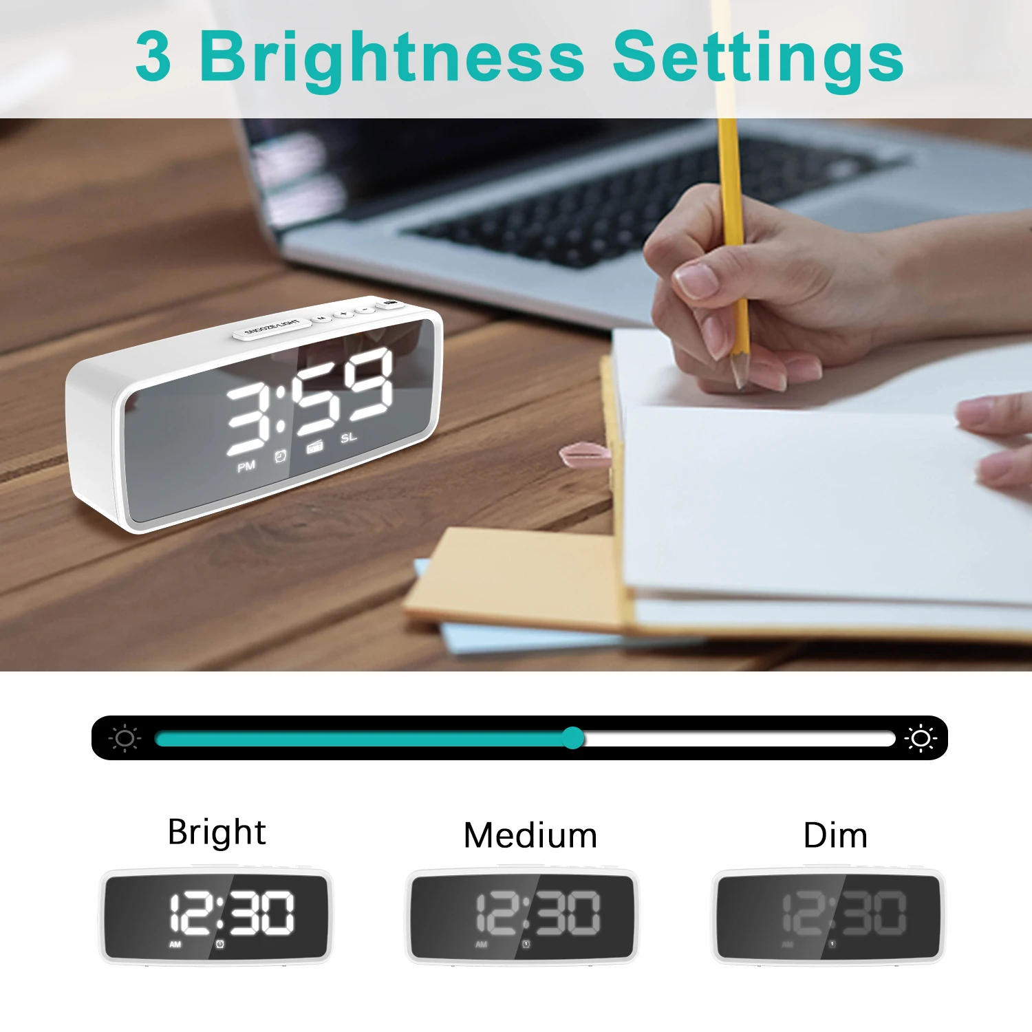 

Electronic Clocks FM Radio LED Digital Smart Alarm Clock Watch Table