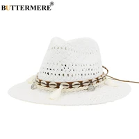 sun hats for women panama summer hat hand knitting straw hat ladies beach sombrero outdoor male female fedora summer hat
