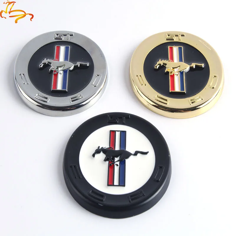 Металлическая хромированная 3d эмблема лошади для автомобиля Ford Mustang Shelby GT