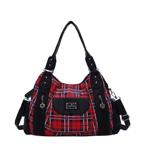 angelkiss fashion women hand bag designers luxury handbags women plaid shoulder bags female top handle bags large purse hobos free global shipping