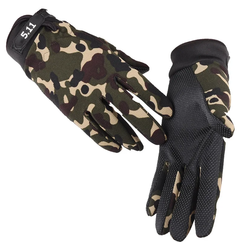 

Men's tactical full-finger military fan training climbing fitness gloves non-slip wear-resistant outdoor cycling gloves