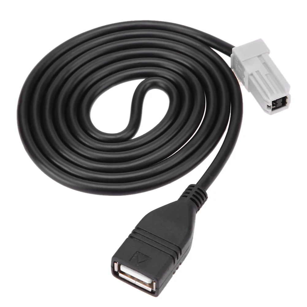Автомобильный аудиовход AUX ALLOYSEED 3 фута медиа провод оригинальный штекер к USB