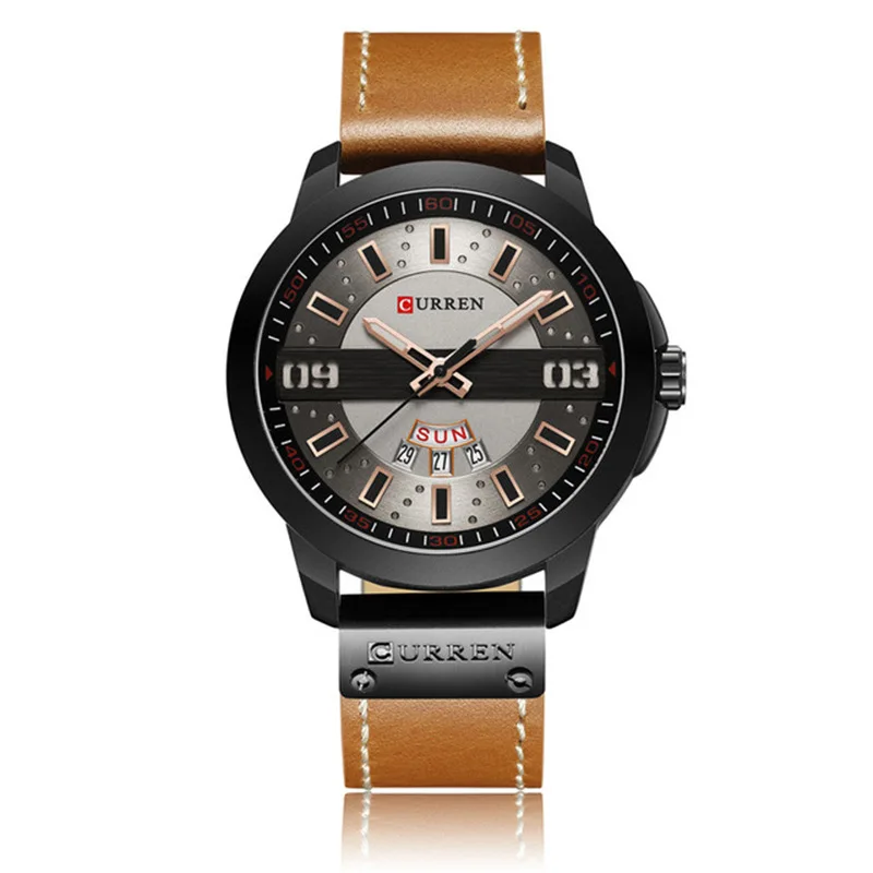 

Men's Watch Personality Business Watch Gentleman Classic Leather Clock Niche Trend Luminous Waterproof Watch Gift for Boyfriend