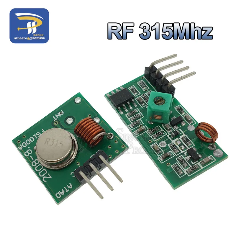 315Mhz 1set 315 МГц/433 МГц РЧ беспроводной передатчик Модуль и приемник комплект 5 В DC беспроводной для Arduino Raspberry Pi/ARM/MCU WL Diy Kit - Цвет: 315Mhz 1set