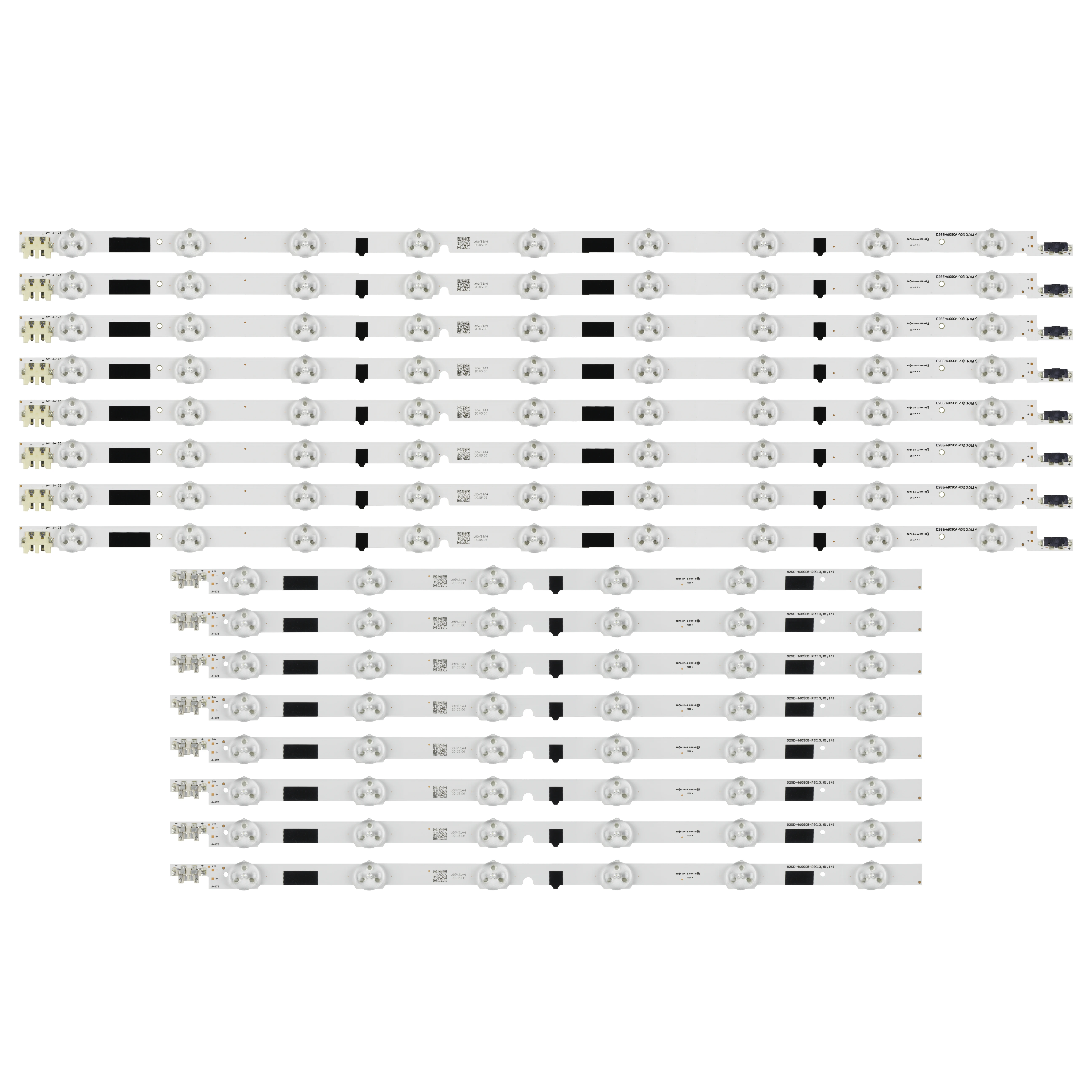 Новый комплект 16 шт./компл. светодиодная подсветка полосы для Samsung TV UE46F6510SB UE46F6400AW