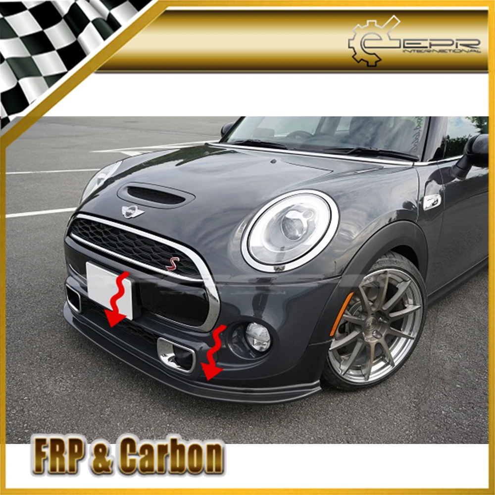 Стекло переднего бампера для губ F56 Mini Cooper Mon Style FRP Передние Губы|Спойлеры и