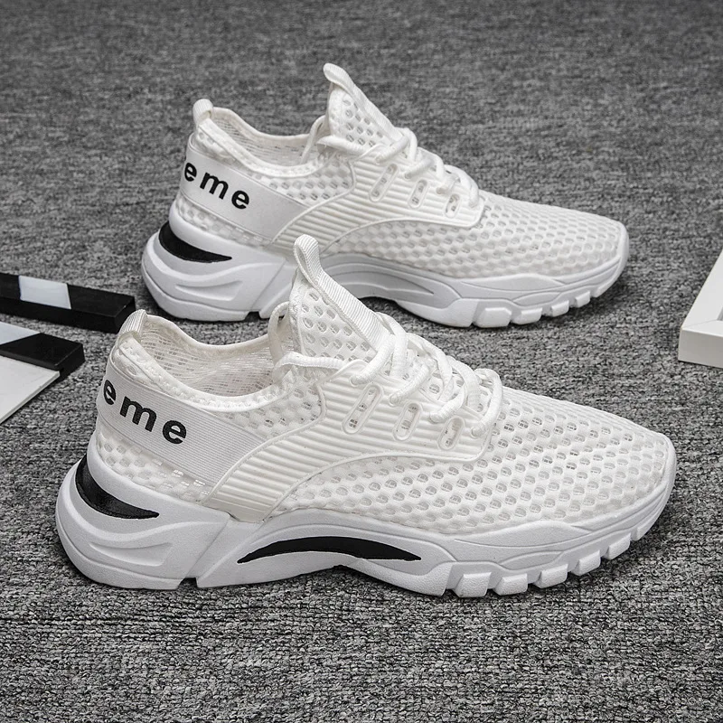 

2021 new summer mesh shoes breathable versatile sports shoes men's casual shoes Korean mesh fashion men's shoes