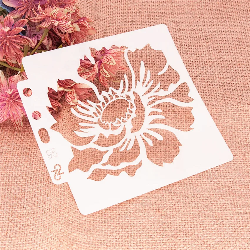 14.1x13cmx9PCS крышка templat трафареты для скрапбукинга спрей Пластиковая форма Щит DIY