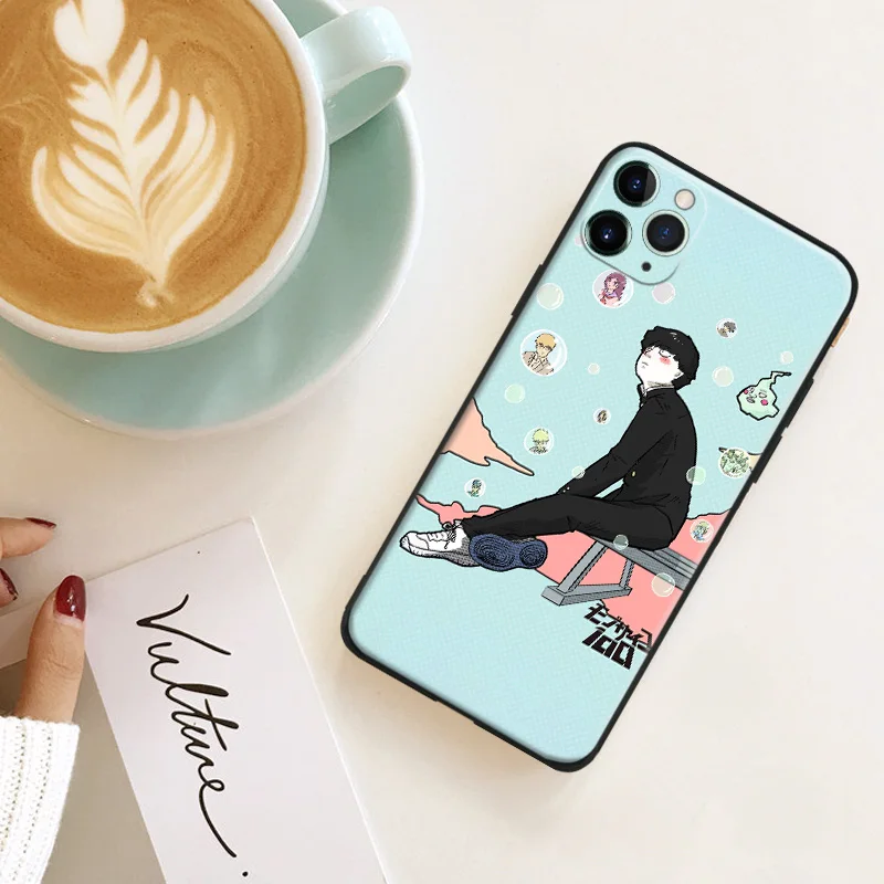 shigeo kageyama mob psycho 100 anime for iphone se 6 6s 7 8 plus x xr xs 11 12 mini pro max soft silicone phone case cover shell free global shipping
