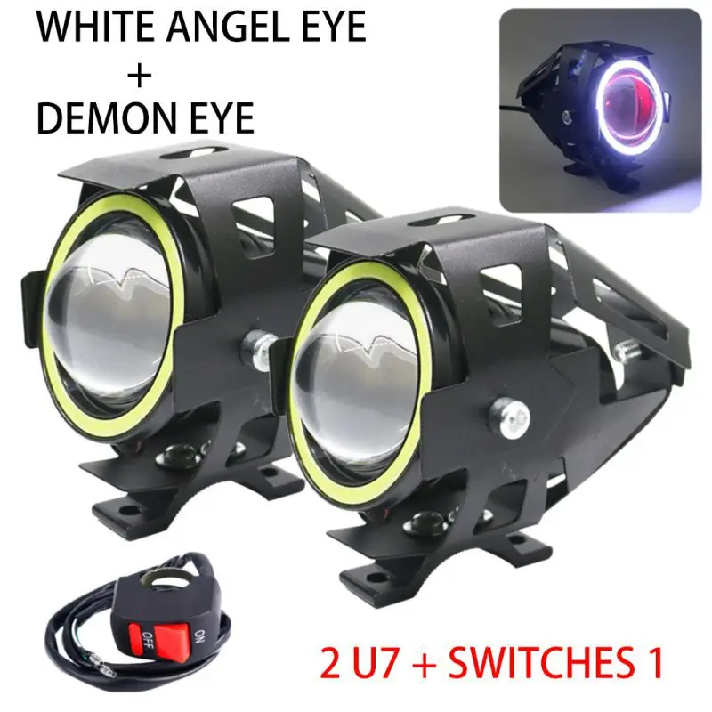 Фара для мотоцикла 2x125 Вт суперъяркая светодиодная фара велосипеда аксессуары