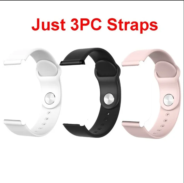 just 3pcs straps Умные часы B57, водонепроницаемые, пульсометр, кровяное давление, несколько видов спорта, умные часы для женщин, носимые часы, мужские умные часы - Цвет: just 3pcs straps