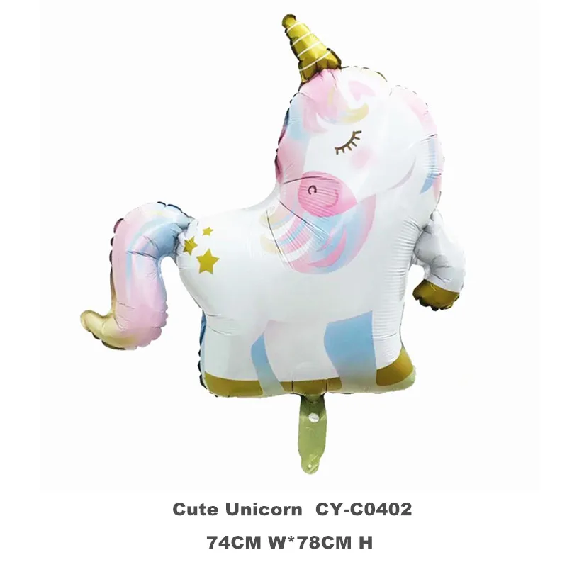 Новый дизайн гелиевые фольгированные шары в виде единорога для украшения