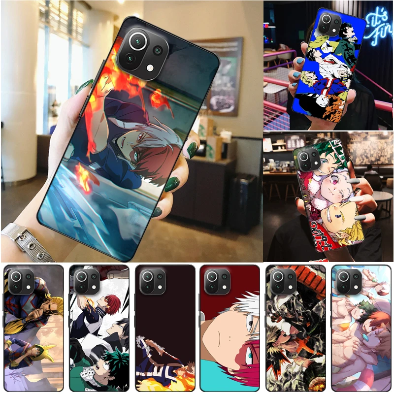 

My Hero Academia Tomura Boku Todoroki Shouto Dabi Shigaraki Bakugou Katsuki Phone Case For Xiaomi 11 Lite Pro Back Cover Coque