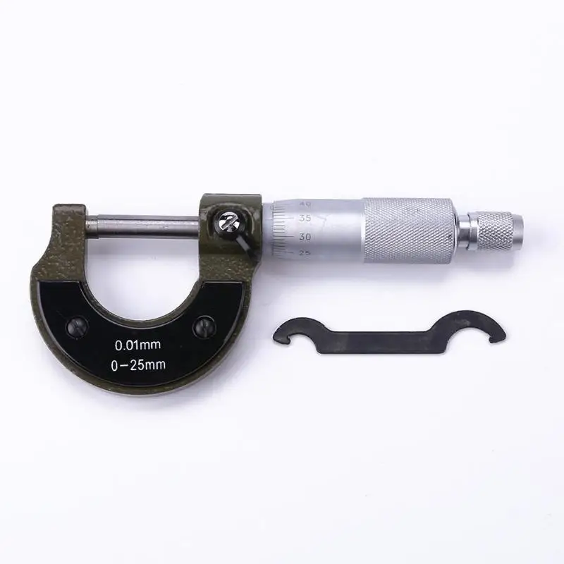 

0-25mm/0.01mm Outside Micrometer Caliper Precision Gauge Vernier Caliper Measuring Tools Micrometer Gauging Tools