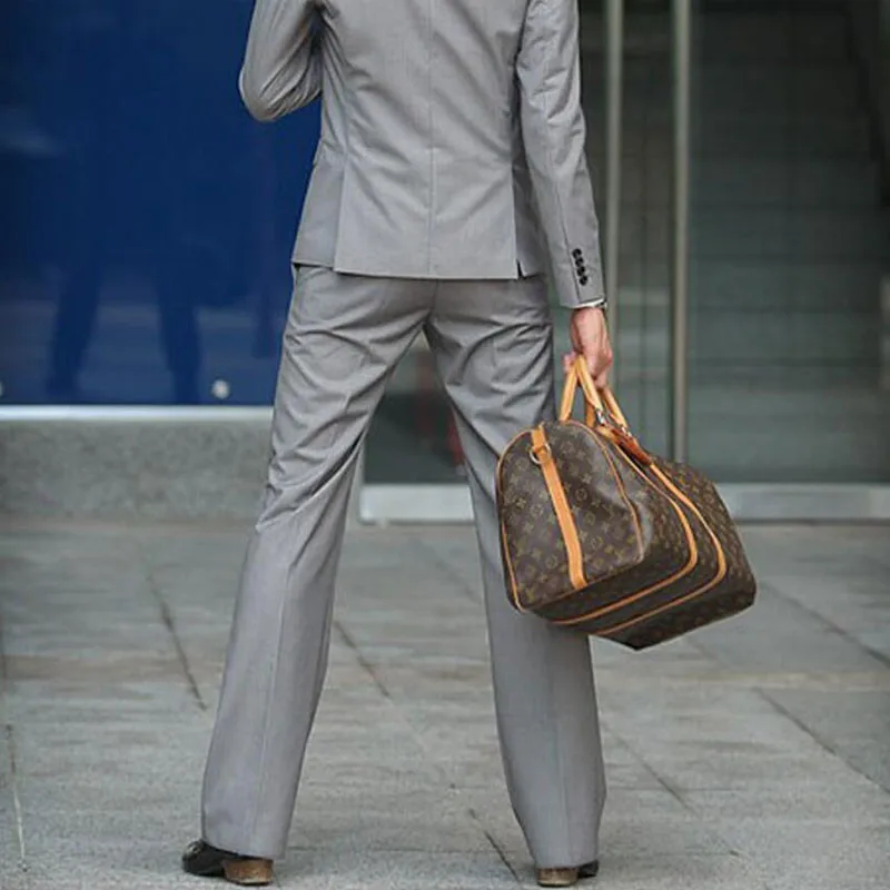 Новые мужские брюки с микро-колокольчиком на весну и лето деловая Повседневная