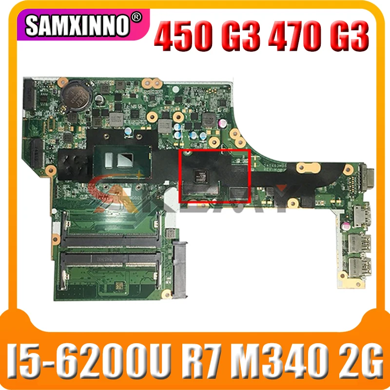 Для процессора DA0X63MB6H1. I5.6200U R7 M340 2G Видеокарта hp ProBook 450 G3 470 ноутбук ПК материнская