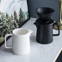 ceramic coffee dripper 1 2 cups coffee drip filter pot permanent pour over coffee maker with separate stand for filte 500ml