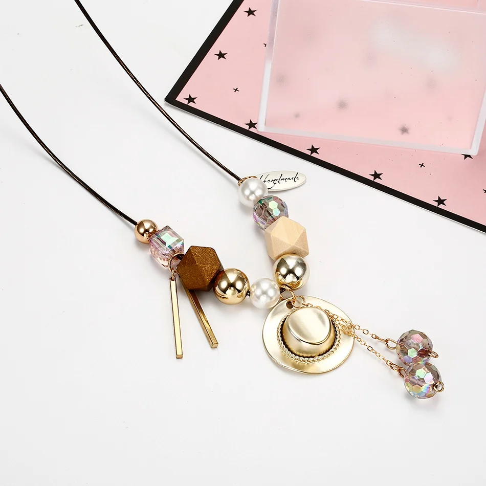 Женское Ожерелье в ковбойском стиле ожерелье с хрустальными бусинами и