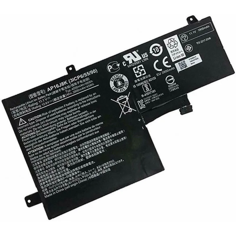 

Оригинальный аккумулятор AP16J5K AP16J8K 3ICP6/11,1 для ноутбука Acer серии C731, CHROMEBOOK 11 C731, 55/90 в, 45 Вт/ч
