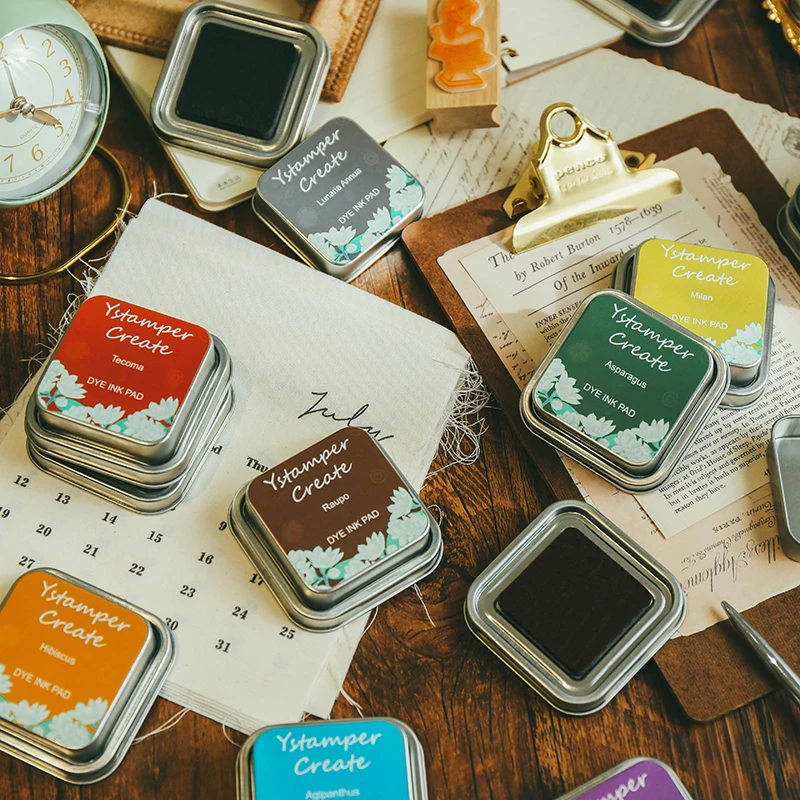 

MOHAMM Stamp Ink Pads for Rubber Stamps Waterproof Pads for Acid-Free Non-Toxic Card Making Wood Fabric and Paper