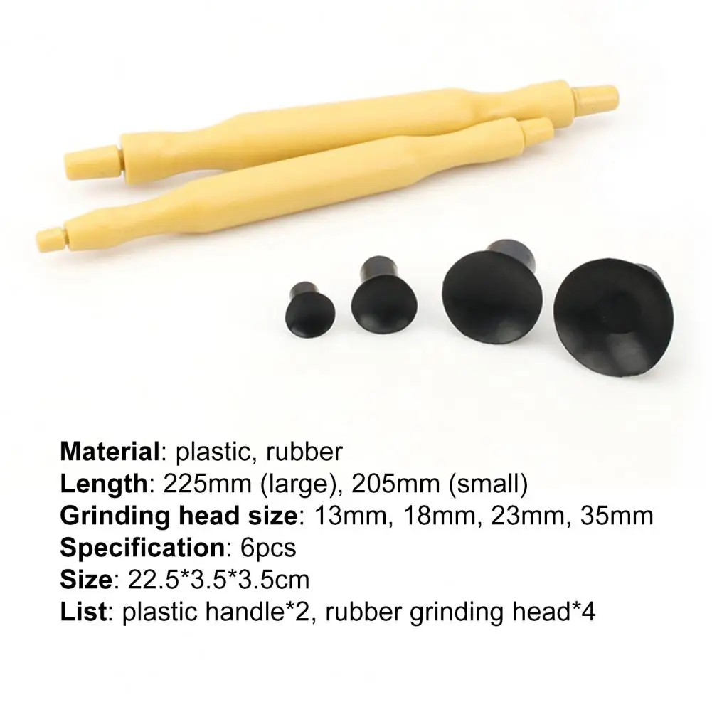 80% Лидер продаж! 6 шт./компл. притирка клапана пластиковая рукоятка с присоской