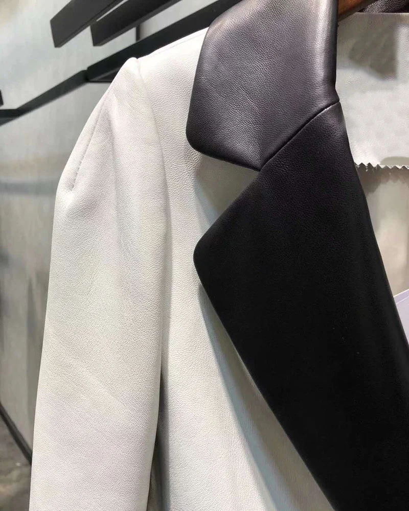 

Genuine leather jacket new brand women coat winter short clothes turn-down collar high quality real sheepskin coats slim