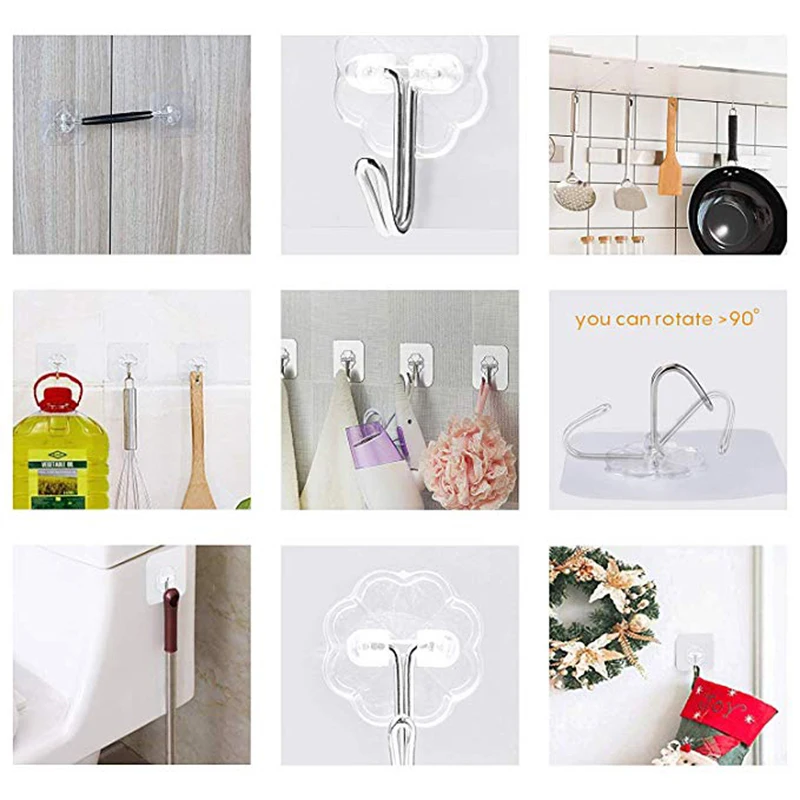 4 шт./компл. крючок на прочной пасте вешалка для хранения кухонные аксессуары