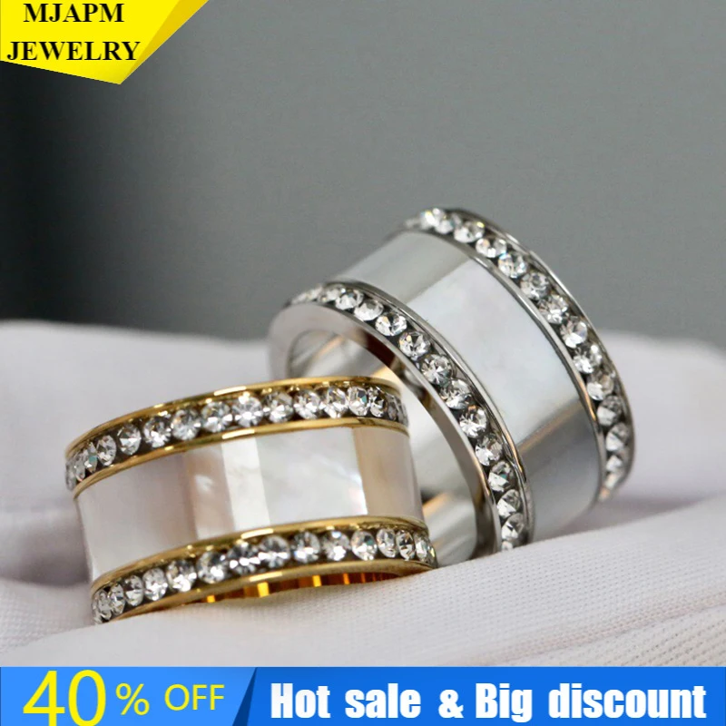 

100% S925 Sterling Silver New Ring High Quality 1:1 Double Row Zircon Shell Ring Luxury Design Jewelry For Woman Christmas Gift