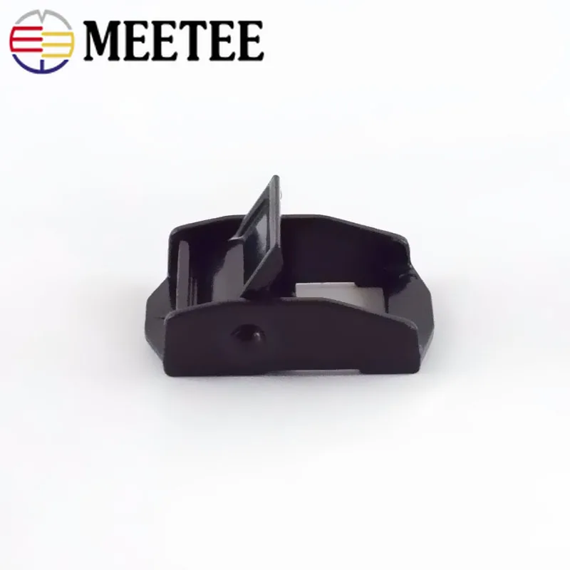 Meetee 2/4 шт. id25 мм Черная Тесьма прижимная Пряжка Регулируемая аппаратная затяжка