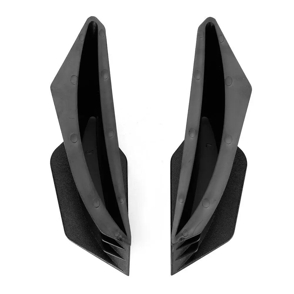 

Black Aerodynamic For KAWASAKI Honda BMW Wing Kit Motorcycles Universal