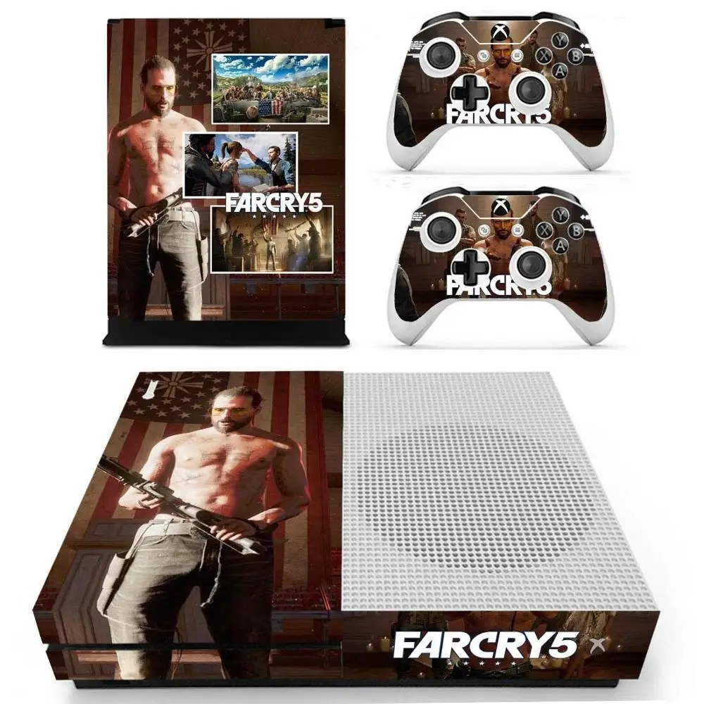 Far Cry 5 стикер s для Xbox One S виниловые наклейки на кожу крышка Pegatinas one тонкая консоль