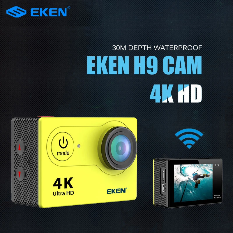  New Arrival!Original Eken H9R / H9 Ultra HD 4K Action Camera 30m waterproof 2.0' Screen 1080p sport Camera go extreme pro cam 