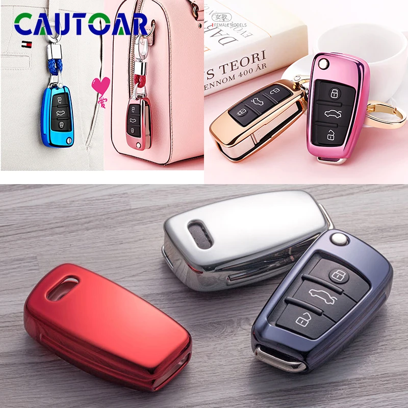 Новый подарок ТПУ яркое покрытие Мягкий силиконовый чехол для ключей от машины