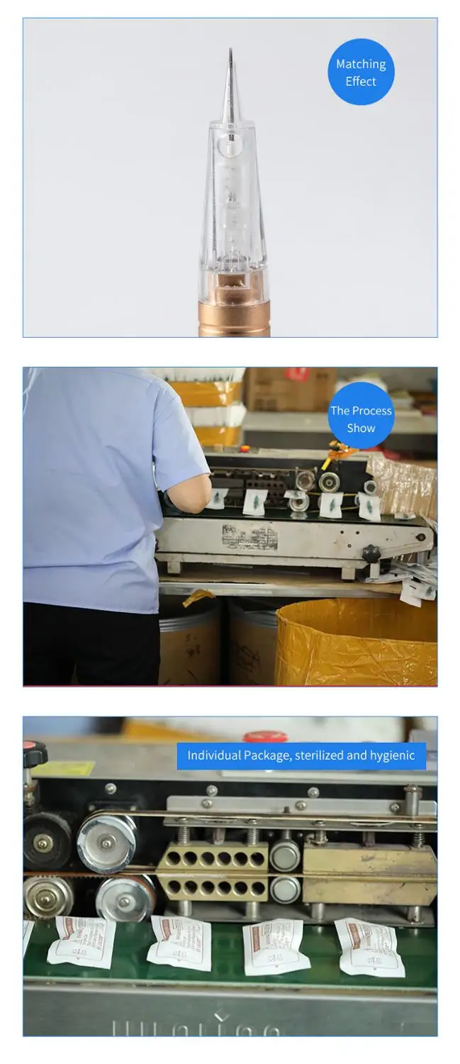 

12 Pins Derma Pen Cartridge Needle For JiDragon Eyebrow Tattoo Permanent Makeup Machine MTS