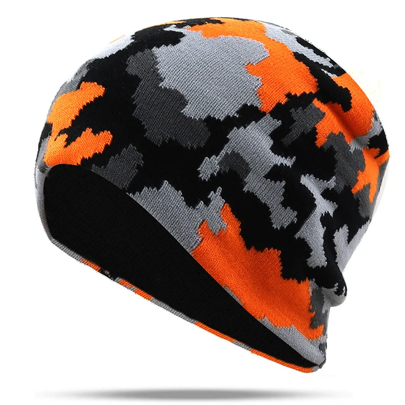 

2022 Camouflage Beanie Warm Hats for Women Cap Men Skullies Beanies Hat Bonnet Gorras Hombre Chapeau Femme Hip Hop Caps Gorros