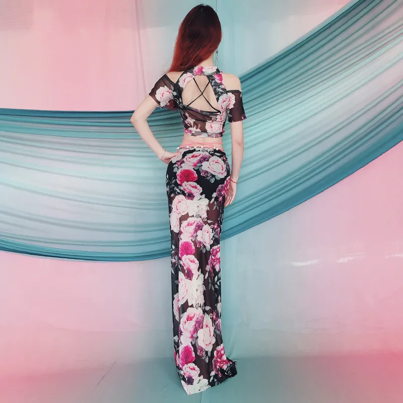 Восточный танцевальный костюм для восточных танцев живота Балади Санди