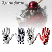 baseball gloves non slip silicone wear resistant breathable adjustable wrist strap outdoor sports fitness gloves mc889